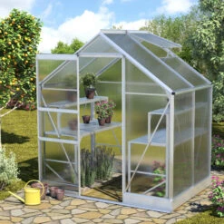 Serre De Jardin Apollo 2500 En Aluminium Et Panneaux De Polycarbonate De 6 Mm - Vitavia
