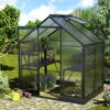 Serre De Jardin Apollo 2500 En Aluminium Noir Et Panneaux De Polycarbonate De 4 Mm - Vitavia -Jardin Serre Boutique serre de jardin apollo 2500 en aluminium noir et panneaux de polycarbonate de 4 mm vitavia