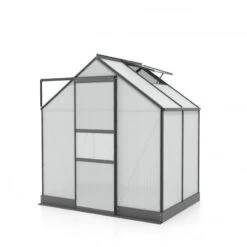 Serre De Jardin Apollo 2500 En Aluminium Noir Et Panneaux De Polycarbonate De 6 Mm - Vitavia -Jardin Serre Boutique serre de jardin apollo 2500 en aluminium noir et panneaux de polycarbonate de 6 mm vitavia 1