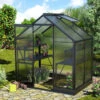 Serre De Jardin Apollo 2500 En Aluminium Noir Et Panneaux De Polycarbonate De 6 Mm - Vitavia -Jardin Serre Boutique serre de jardin apollo 2500 en aluminium noir et panneaux de polycarbonate de 6 mm vitavia