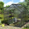 Serre De Jardin Apollo 3800 En Aluminium Noir Et Panneaux De Polycarbonate De 6 Mm - Vitavia -Jardin Serre Boutique serre de jardin apollo 3800 en aluminium noir et panneaux de polycarbonate de 6 mm vitavia
