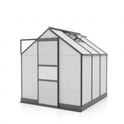 Serre De Jardin Apollo 3800 En Aluminium Noir Et Panneaux De Polycarbonate De 6 Mm - Vitavia -Jardin Serre Boutique serre de jardin apollo 3800 en aluminium noir et panneaux de polycarbonate de 6 mm vitavia 2