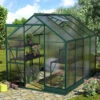 Serre De Jardin Apollo 5000 En Aluminium émeraude Et Panneaux De Polycarbonate 4mm - Vitavia -Jardin Serre Boutique serre de jardin apollo 5000 en aluminium emeraude et panneaux de polycarbonate 4mm vitavia