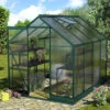 Serre De Jardin Apollo 5000 En Aluminium émeraude Et Panneaux De Polycarbonate De 6 Mm - Vitavia -Jardin Serre Boutique serre de jardin apollo 5000 en aluminium emeraude et panneaux de polycarbonate de 6 mm vitavia