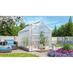 Serre De Jardin Apollo 5000 En Aluminium Et Panneaux De Polycarbonate De 4 Mm - Vitavia -Jardin Serre Boutique serre de jardin apollo 5000 en aluminium et panneaux de polycarbonate de 4 mm vitavia 2