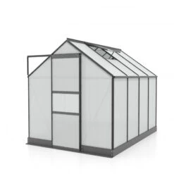 Serre De Jardin Apollo 5000 En Aluminium Noir Et Panneaux De Polycarbonate De 4 Mm - Vitavia -Jardin Serre Boutique serre de jardin apollo 5000 en aluminium noir et panneaux de polycarbonate de 4 mm vitavia 1