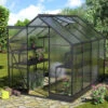 Serre De Jardin Apollo 5000 En Aluminium Noir Et Panneaux De Polycarbonate De 4 Mm - Vitavia -Jardin Serre Boutique serre de jardin apollo 5000 en aluminium noir et panneaux de polycarbonate de 4 mm vitavia