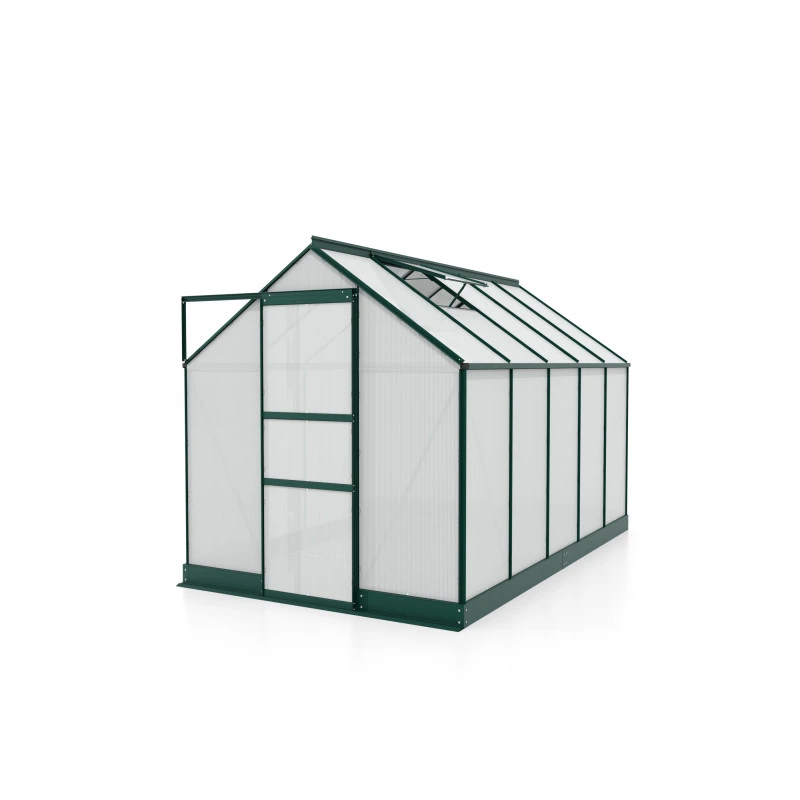 Serre De Jardin Apollo 6200 En Aluminium émeraude Et Panneaux De Polycarbonate 6mm - Vitavia 7 Serre De Jardin Apollo 6200 En Aluminium émeraude Et Panneaux De Polycarbonate 6mm - Vitavia – Image 5