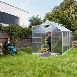 Serre De Jardin Apollo 6200 En Aluminium Et Panneaux De Polycarbonate De 6 Mm - Vitavia -Jardin Serre Boutique serre de jardin apollo 6200 en aluminium et panneaux de polycarbonate de 6 mm vitavia 2