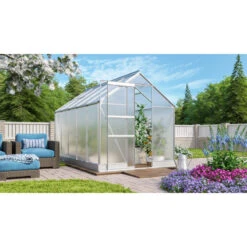 Serre De Jardin Apollo 6200 En Aluminium Et Panneaux De Polycarbonate De 6 Mm - Vitavia