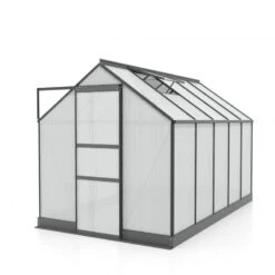 Serre De Jardin Apollo 6200 En Aluminium Noir Et Panneaux De Polycarbonate 4mm - Vitavia -Jardin Serre Boutique serre de jardin apollo 6200 en aluminium noir et panneaux de polycarbonate 4mm vitavia 1