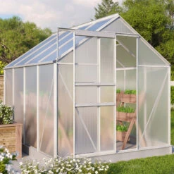 Serre De Jardin Comet 5m² En Aluminium Anodisé Et Polycarbonate 4mm - Vitavia -Jardin Serre Boutique serre de jardin comet 5m en aluminium anodise et polycarbonate 4mm vitavia 3