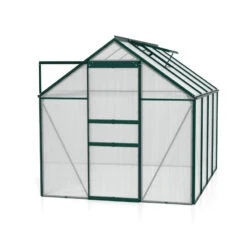 Serre De Jardin Comet 5m² En Aluminium émeraude Et Polycarbonate 4mm - Vitavia -Jardin Serre Boutique serre de jardin comet 5m en aluminium emeraude et polycarbonate 4mm vitavia 1