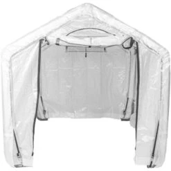 Serre De Jardin Démontable 3,24m² En Polyéthylène Et Acier - Shelter Logic -Jardin Serre Boutique serre de jardin demontable 324m en polyethylene et acier shelter logic 6