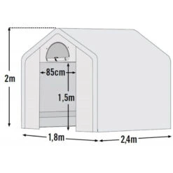 Serre De Jardin Démontable 4,32m² En Polyéthylène Et Acier - Shelter Logic -Jardin Serre Boutique serre de jardin demontable 432m en polyethylene et acier shelter logic 7