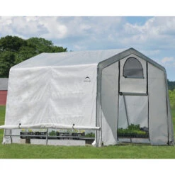 Serre De Jardin Démontable 9m² En Polyéthylène Et Acier - Shelter Logic
