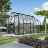 Serre De Jardin Diana 11,5m² En Aluminium Noir Et Panneaux De Polycarbonate 4mm - Vitavia -Jardin Serre Boutique serre de jardin diana 115m en aluminium noir et panneaux de polycarbonate 4mm vitavia