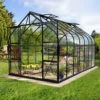 Serre De Jardin Diana 11,5m² En Aluminium Noir Et Verre De Sécurité 3mm - Vitavia