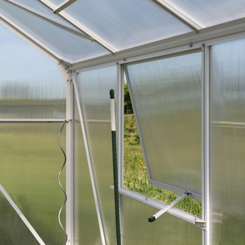 Serre De Jardin Dorado 6m² En Aluminium Blanc Et Polycarbonate 6mm – Westmann 8 Serre De Jardin Dorado 6m² En Aluminium Blanc Et Polycarbonate 6mm – Westmann – Image 6