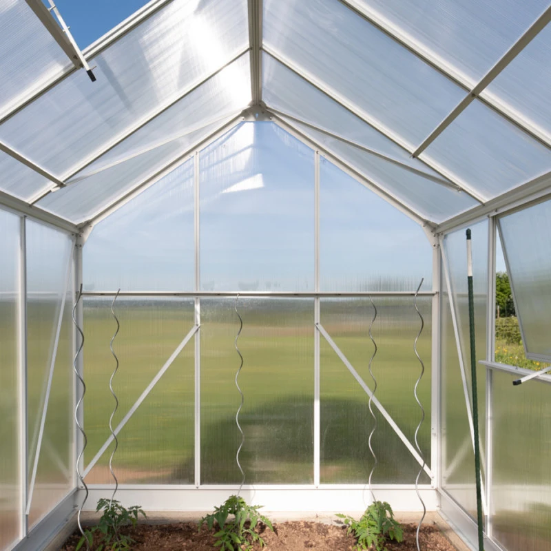 Serre De Jardin Dorado 6m² En Aluminium Blanc Et Polycarbonate 6mm – Westmann 11 Serre De Jardin Dorado 6m² En Aluminium Blanc Et Polycarbonate 6mm – Westmann – Image 9