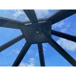 Serre De Jardin Duchesse 12m² En Aluminium Laqué Noir Et Verre Trempé 4mm - Green Protect -Jardin Serre Boutique serre de jardin duchesse 12m en aluminium laque noir et verre trempe 4mm green protect 11