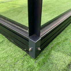 Serre De Jardin Duchesse 12m² En Aluminium Laqué Noir Et Verre Trempé 4mm - Green Protect -Jardin Serre Boutique serre de jardin duchesse 12m en aluminium laque noir et verre trempe 4mm green protect 12