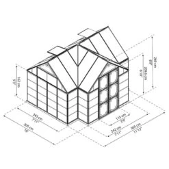 Serre De Jardin En Alu Et Polycarbonate 10,89m² Victory Orangery™ – Canopia -Jardin Serre Boutique serre de jardin en alu et polycarbonate 1089m victory orangery canopia 2