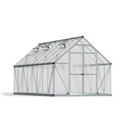Serre De Jardin En Alu Et Polycarbonate 11,8m² Essence™ Silver – Canopia By Palram -Jardin Serre Boutique serre de jardin en alu et polycarbonate 118m essence silver palram canopia 1