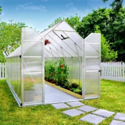 Serre De Jardin En Alu Et Polycarbonate 11,8m² Essence™ Silver – Canopia By Palram -Jardin Serre Boutique serre de jardin en alu et polycarbonate 118m essence silver palram canopia 2