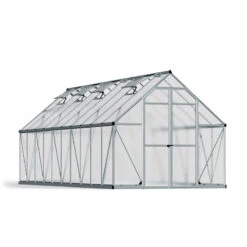 Serre De Jardin En Alu Et Polycarbonate 14,7m² Essence™ Silver – Canopia By Palram -Jardin Serre Boutique serre de jardin en alu et polycarbonate 147m essence silver palram canopia 2