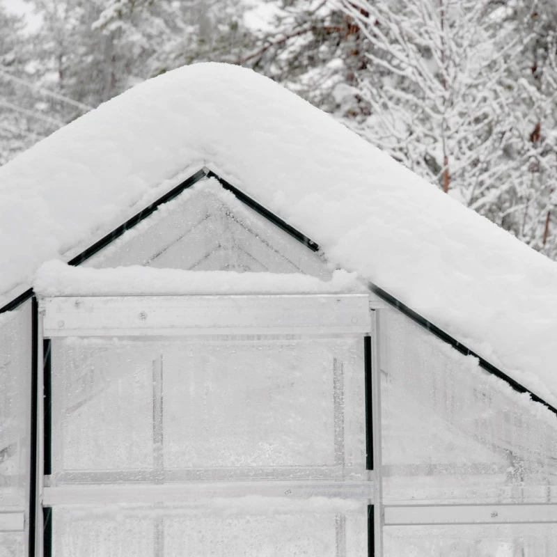 Serre De Jardin En Alu Et Polycarbonate 2,3m² Harmony™ Verte – Palram - Canopia 14 Serre De Jardin En Alu Et Polycarbonate 2,3m² Harmony™ Verte – Palram - Canopia – Image 12