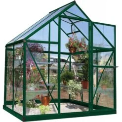 Serre De Jardin En Alu Et Polycarbonate 2,3m² Harmony™ Verte – Palram - Canopia 18 Serre De Jardin En Alu Et Polycarbonate 2,3m² Harmony™ Verte – Palram - Canopia -Jardin Serre Boutique serre de jardin en alu et polycarbonate 23m harmony verte palram 2