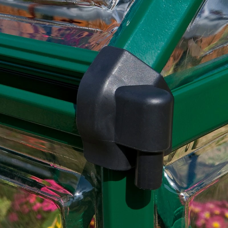 Serre De Jardin En Alu Et Polycarbonate 2,3m² Harmony™ Verte – Palram - Canopia 9 Serre De Jardin En Alu Et Polycarbonate 2,3m² Harmony™ Verte – Palram - Canopia – Image 7