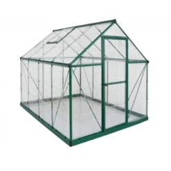 Serre De Jardin En Alu Et Polycarbonate 4,6m² Harmony™ Verte – Palram -Canopia -Jardin Serre Boutique serre de jardin en alu et polycarbonate 46m harmony verte palram 7