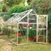 Serre De Jardin En Alu Et Polycarbonate 5,7m² Harmony™ Silver – Palram - Canopia -Jardin Serre Boutique serre de jardin en alu et polycarbonate 57m harmony silver palram