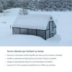 Serre De Jardin En Alu Et Polycarbonate 5,7m² Harmony™ Silver – Palram - Canopia -Jardin Serre Boutique serre de jardin en alu et polycarbonate 57m harmony silver palram 14