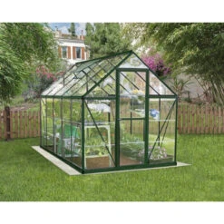 Serre De Jardin En Alu Et Polycarbonate 5,7m² Harmony™ Verte – Palram - Canopia