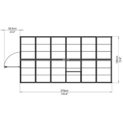 Serre De Jardin En Alu Et Polycarbonate 6,8m² Harmony™ Silver – Palram - Canopia -Jardin Serre Boutique serre de jardin en alu et polycarbonate 68m harmony silver palram 12