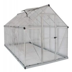 Serre De Jardin En Alu Et Polycarbonate 6,8m² Harmony™ Silver – Palram - Canopia -Jardin Serre Boutique serre de jardin en alu et polycarbonate 68m harmony silver palram 7