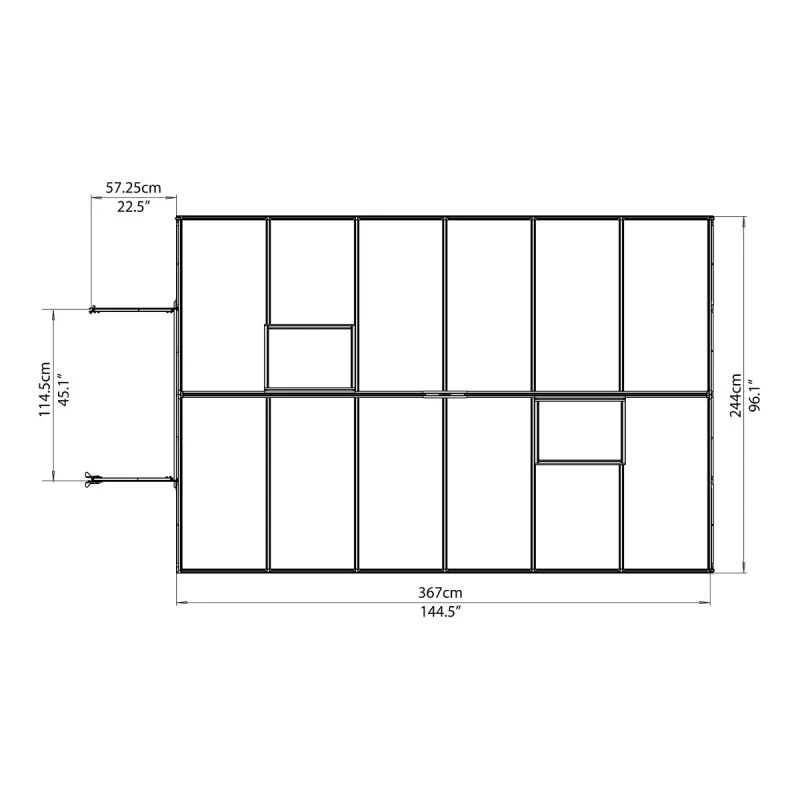 Serre De Jardin En Alu Et Polycarbonate 8,9m² Essence™ Silver – Canopia By Palram 16 Serre De Jardin En Alu Et Polycarbonate 8,9m² Essence™ Silver – Canopia By Palram – Image 14