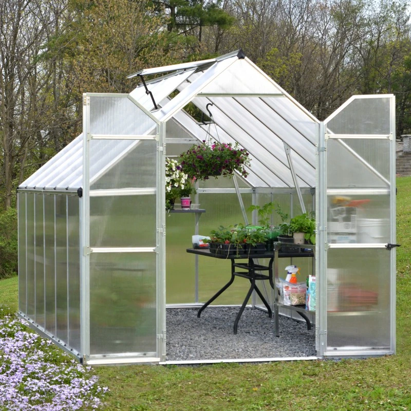 Serre De Jardin En Alu Et Polycarbonate 8,9m² Essence™ Silver – Canopia By Palram 5 Serre De Jardin En Alu Et Polycarbonate 8,9m² Essence™ Silver – Canopia By Palram – Image 3