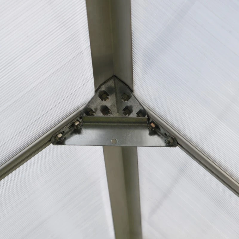 Serre De Jardin En Alu Et Polycarbonate 8,9m² Essence™ Silver – Canopia By Palram 7 Serre De Jardin En Alu Et Polycarbonate 8,9m² Essence™ Silver – Canopia By Palram – Image 5