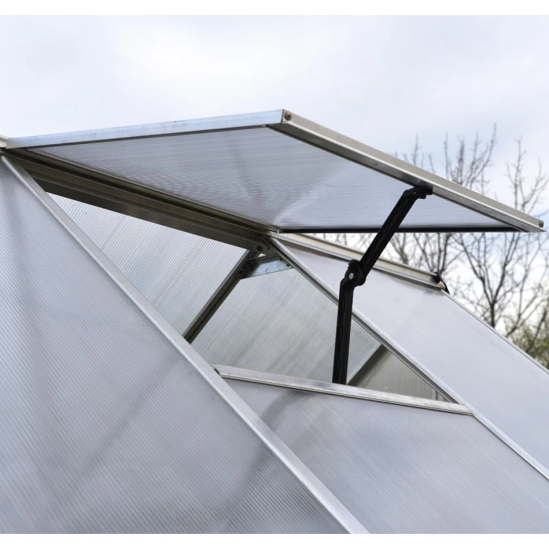 Serre De Jardin En Alu Et Polycarbonate 8,9m² Essence™ Silver – Canopia By Palram 8 Serre De Jardin En Alu Et Polycarbonate 8,9m² Essence™ Silver – Canopia By Palram – Image 6