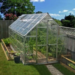 Serre De Jardin En Alu Et Polycarbonate 8,9m² Octave™ Silver – Canopia -Jardin Serre Boutique serre de jardin en alu et polycarbonate 89m octave silver canopia 5