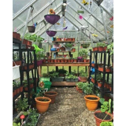 Serre De Jardin En Alu Et Polycarbonate 8,9m² Octave™ Silver – Canopia -Jardin Serre Boutique serre de jardin en alu et polycarbonate 89m octave silver canopia 7