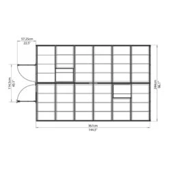 Serre De Jardin En Alu Et Polycarbonate 8,9m² Octave™ Silver – Canopia -Jardin Serre Boutique serre de jardin en alu et polycarbonate 89m octave silver canopia 9