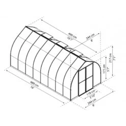 Serre De Jardin En Aluminium Et Polycarbonate 11,76m² Bella™ – Palram - Canopia -Jardin Serre Boutique serre de jardin en aluminium et polycarbonate 1176m bella palram 11