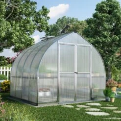 Serre De Jardin En Aluminium Et Polycarbonate 5,95m² Bella™ – Palram - Canopia -Jardin Serre Boutique serre de jardin en aluminium et polycarbonate 595m bella palram 3