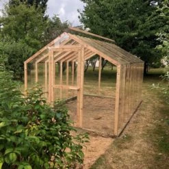 Serre De Jardin En Bois De Mélèze Cléophée 10m² - HELIO -Jardin Serre Boutique serre de jardin en bois de meleze cleophee 10m helio 2