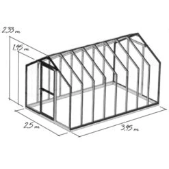 Serre De Jardin En Bois De Mélèze Cléophée 10m² - HELIO -Jardin Serre Boutique serre de jardin en bois de meleze cleophee 10m helio 4
